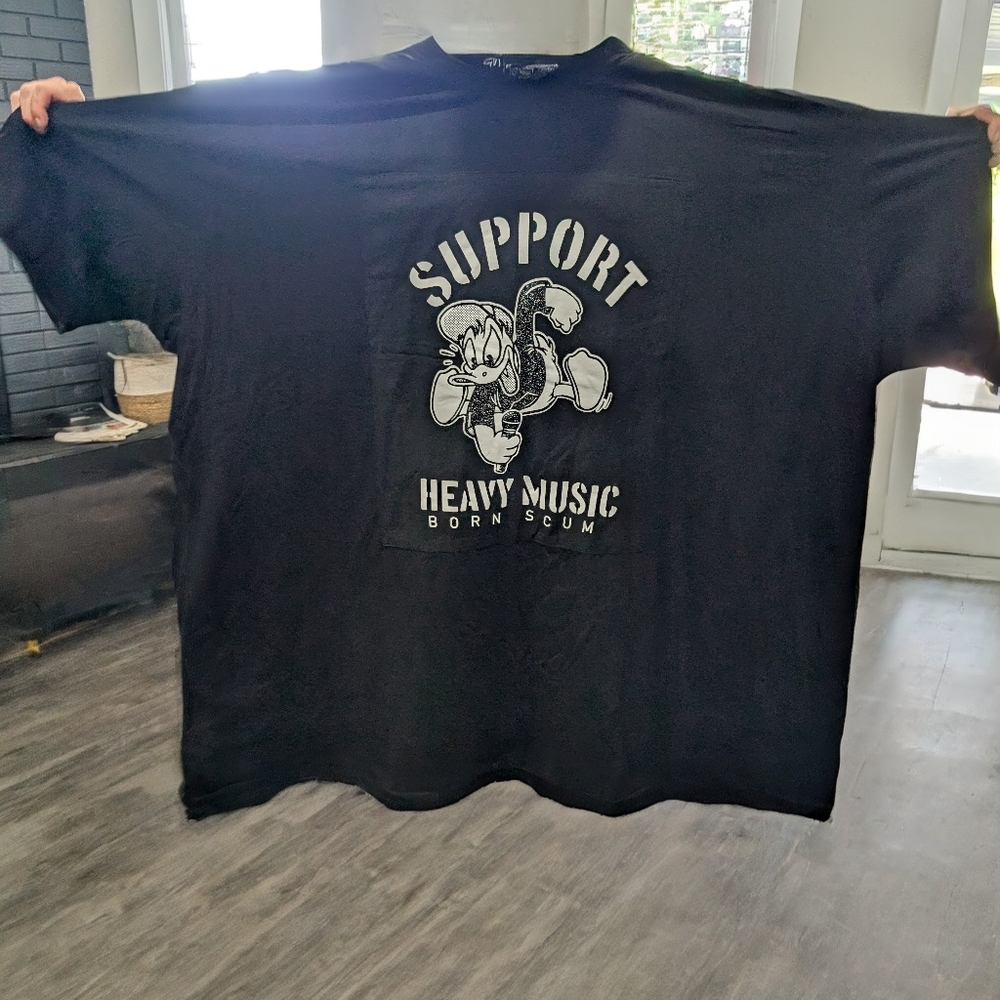 "Support Heavy Music" Born Scum T-shirt - Size 12XL - BNWOT